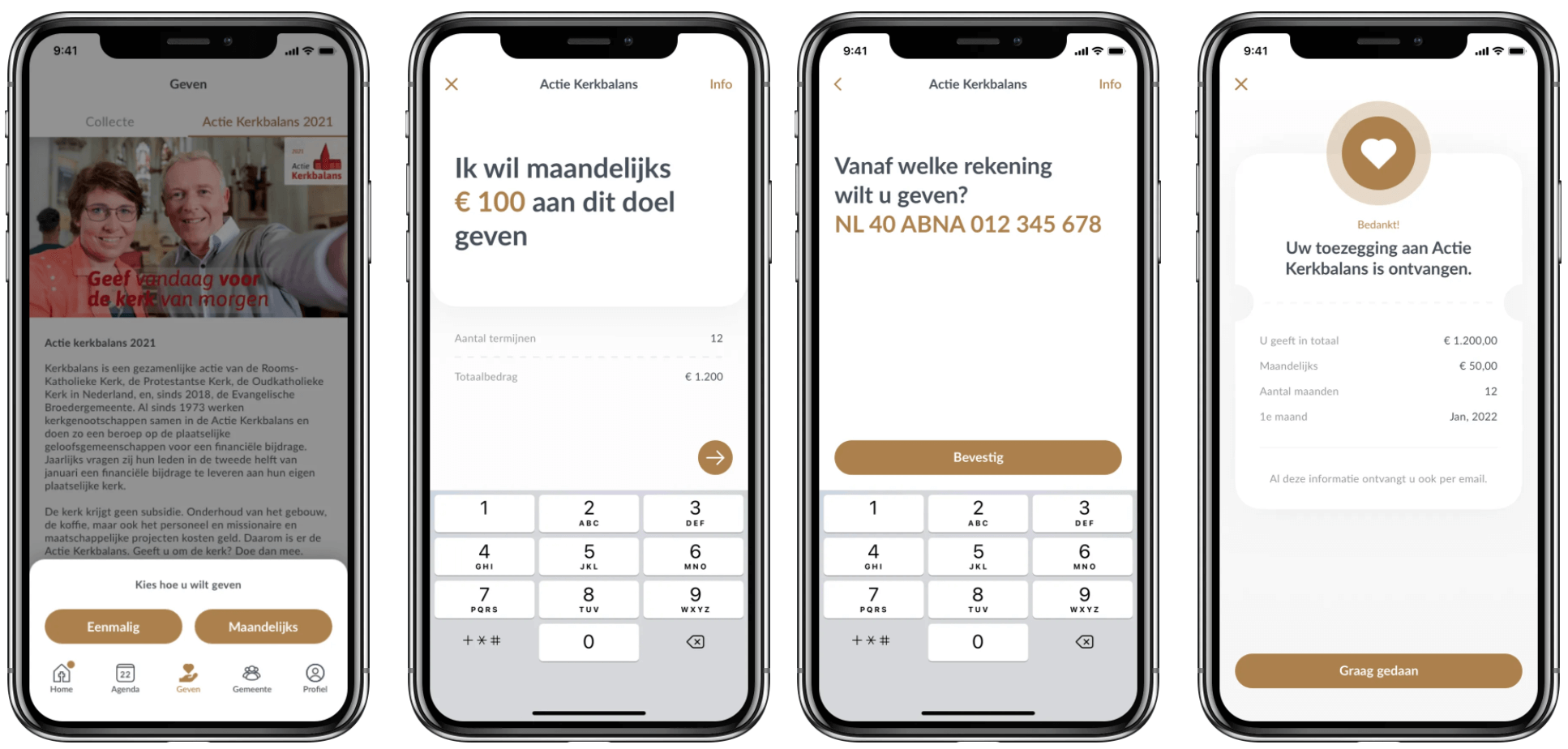 Collecteren / doneren via een app Collecteren / doneren via een app